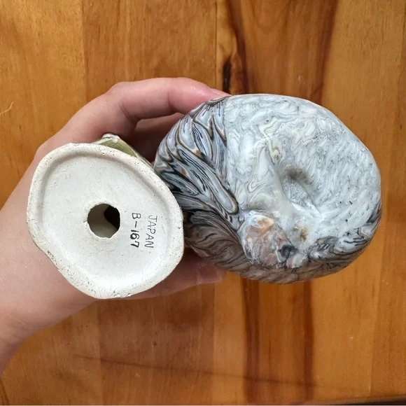 3/$25  - Owl Shaped Bird Candle and Figurine Set - Gray and Brown - Picture 3 of 4